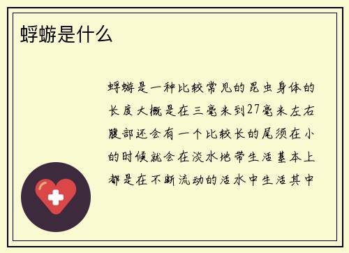 蜉蝣是什么